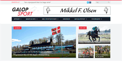 Desktop Screenshot of galopsport.dk