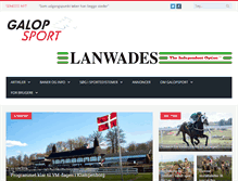 Tablet Screenshot of galopsport.dk